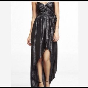 Express shimmery  high low party dress 💫